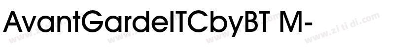 AvantGardeITCbyBT M字体转换